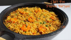 clay pot prawn biryani recipe