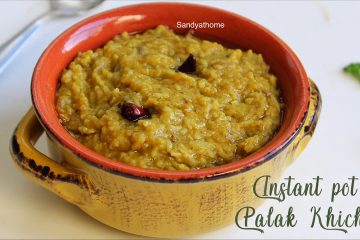 instant pot palak khichdi