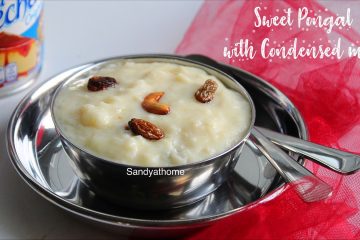 sweet pongal with condensed milk