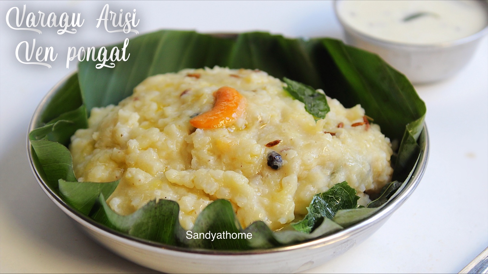 Varagu arisi pongal recipe, Kodo millet pongal