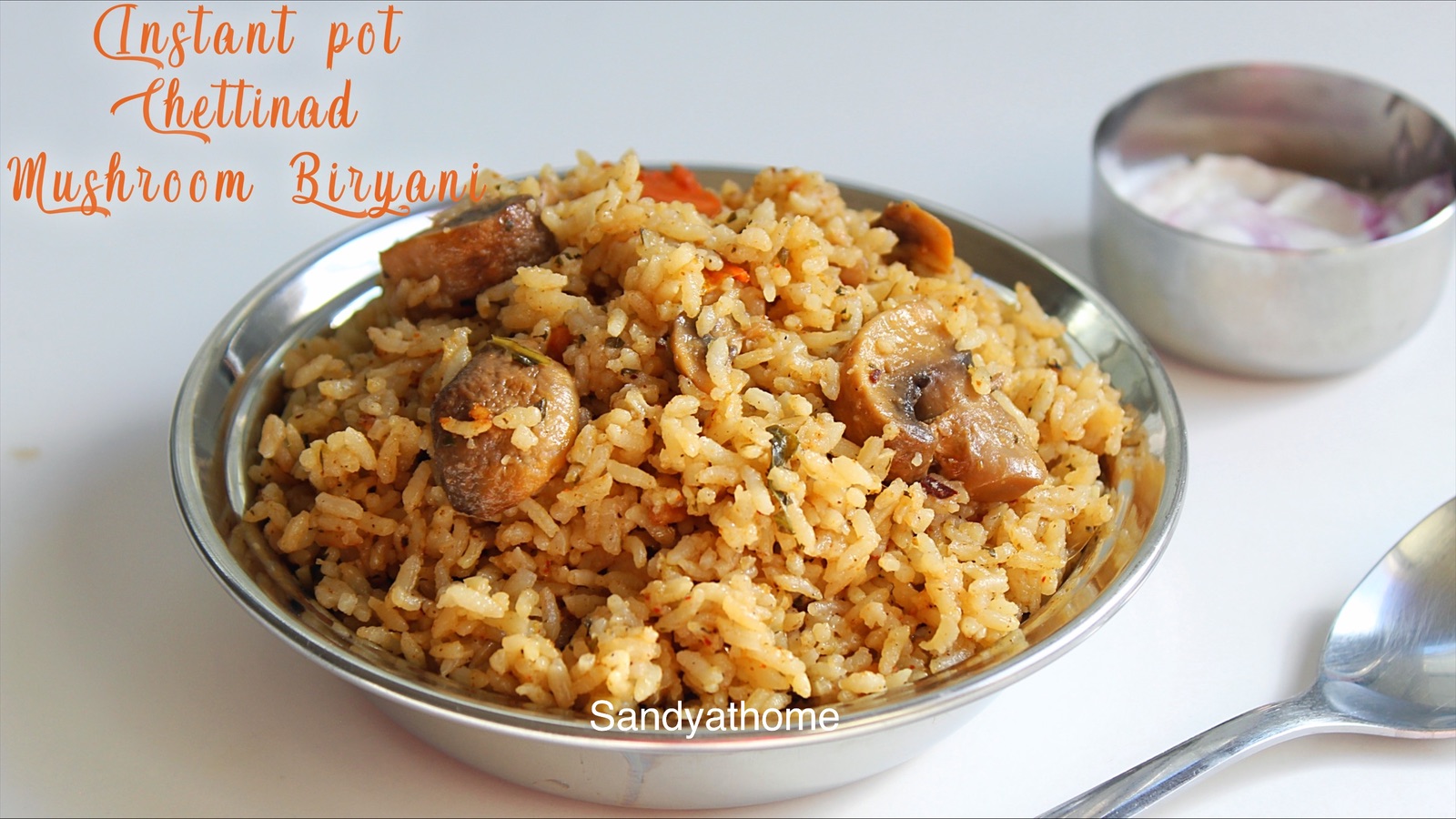 chettinad mushroom biryani