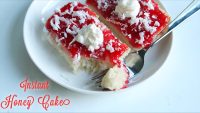 Instant honey cake recipe, Instant bread cake