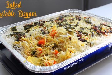 baked vegetable dum biryani