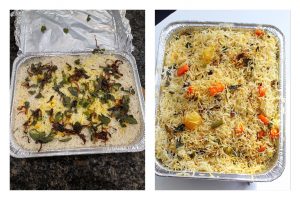 baked vegetable dum biryani recipe