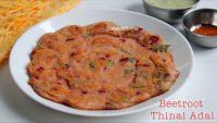Beetroot adai recipe, Beetroot millet adai