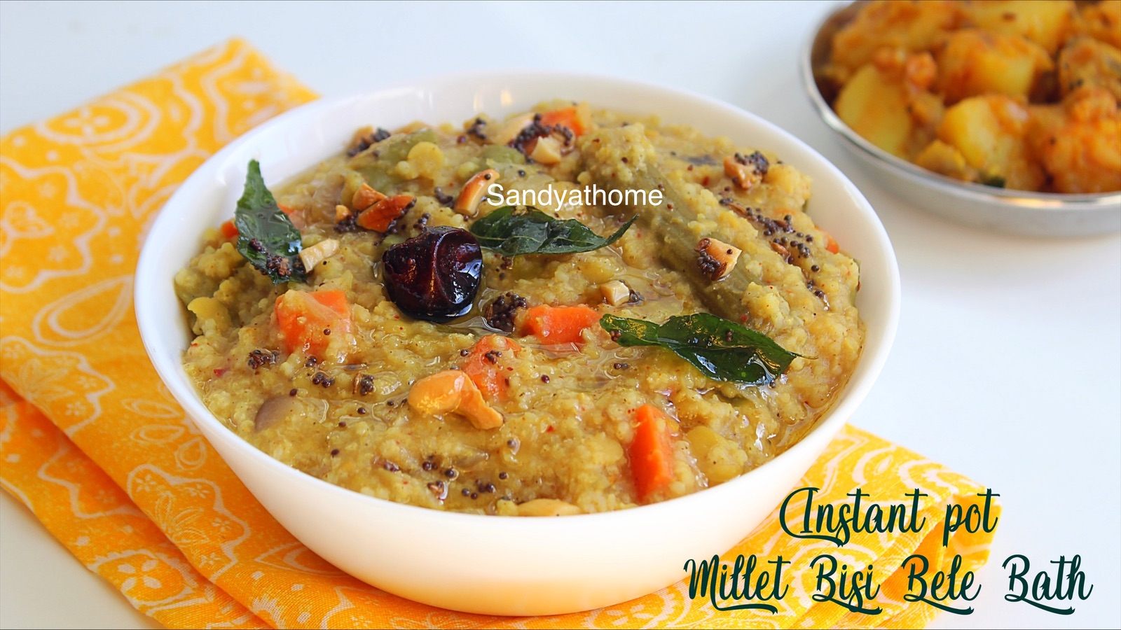 instant pot millet bisi bele bath recipe