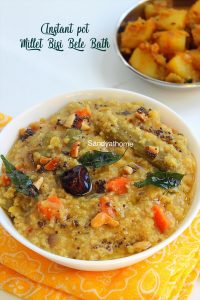 millet bisi bele bath recipe