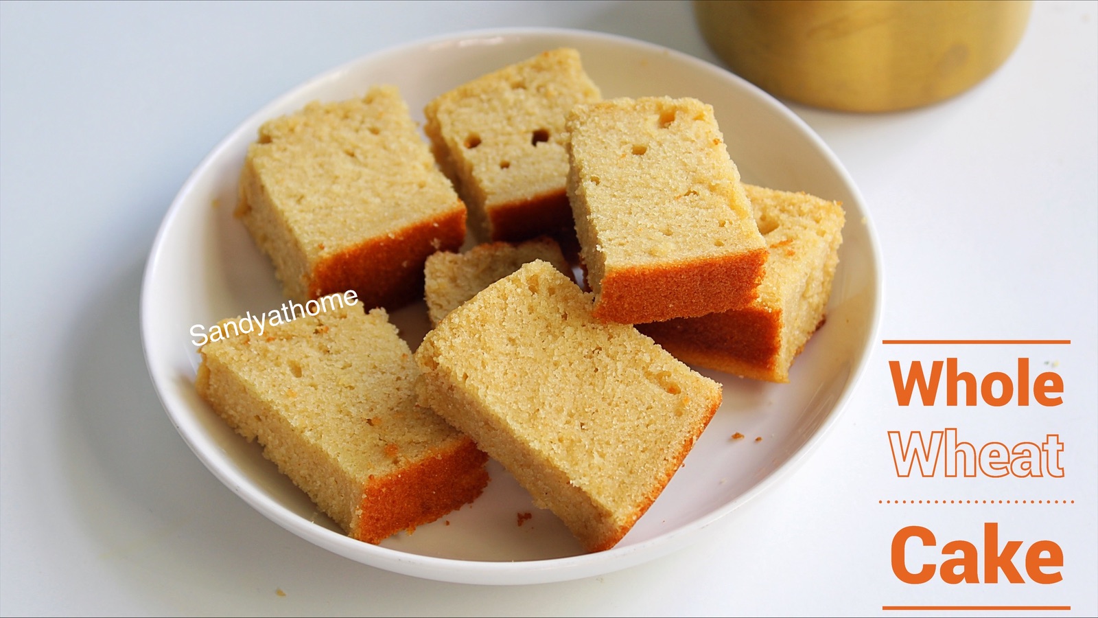Wheat cake recipe, Whole wheat sponge cake