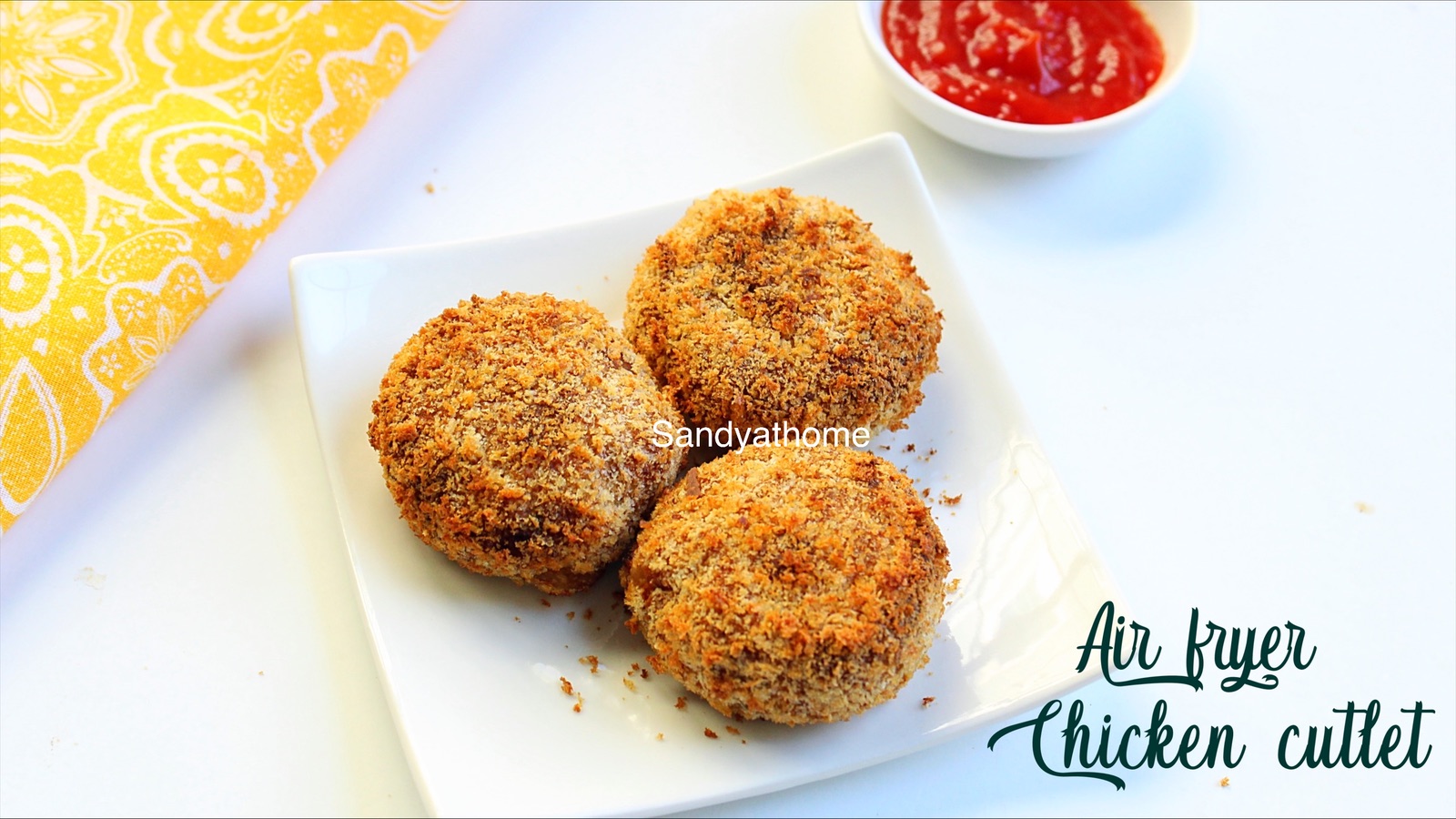 air fryer chicken cutlet recipe