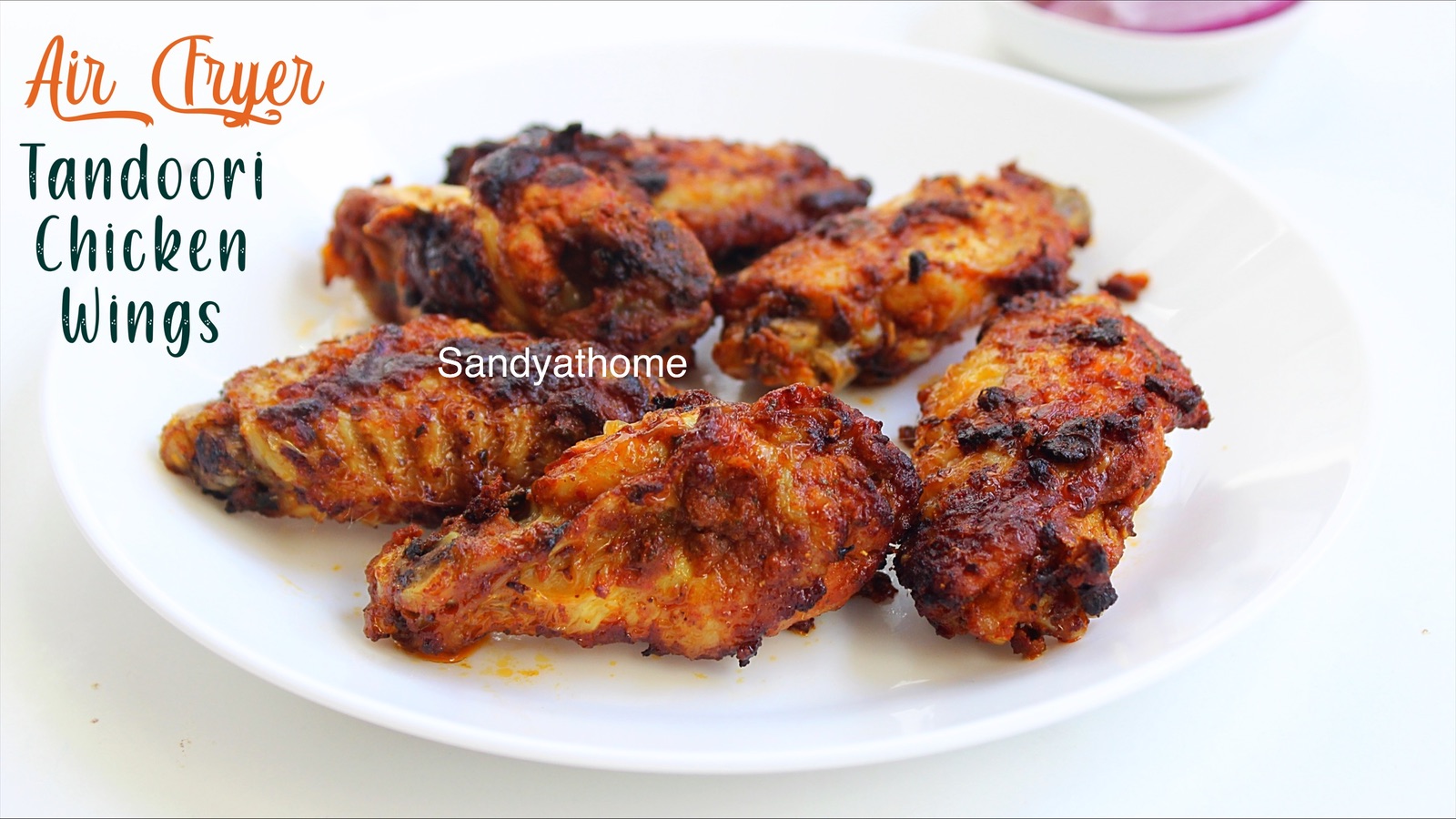 Air fryer tandoori chicken wings - Sandhya's recipes