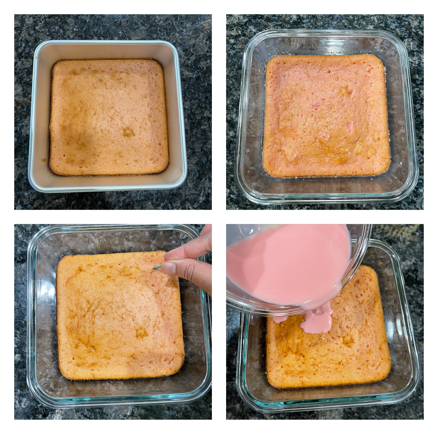 rose tres leches cake