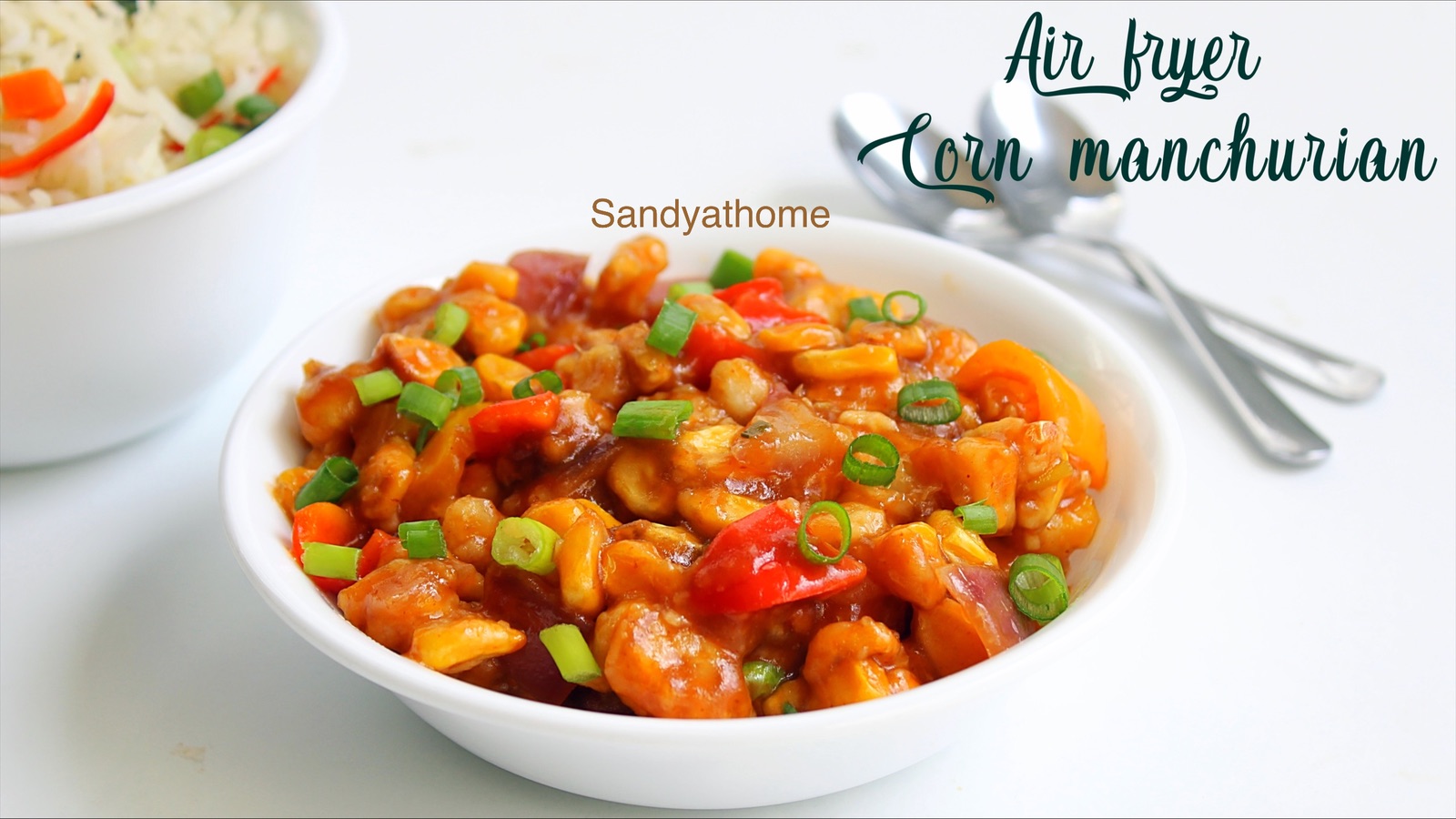 air fryer corn manchurian