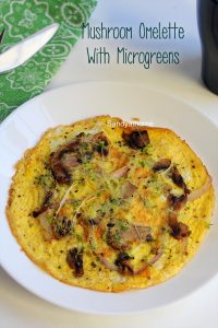 microgreen omelette