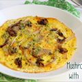 mushroom omelette with microgreen
