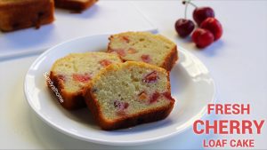 fresh cherry loaf cake recipe