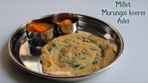 millet drumstick leaves adai