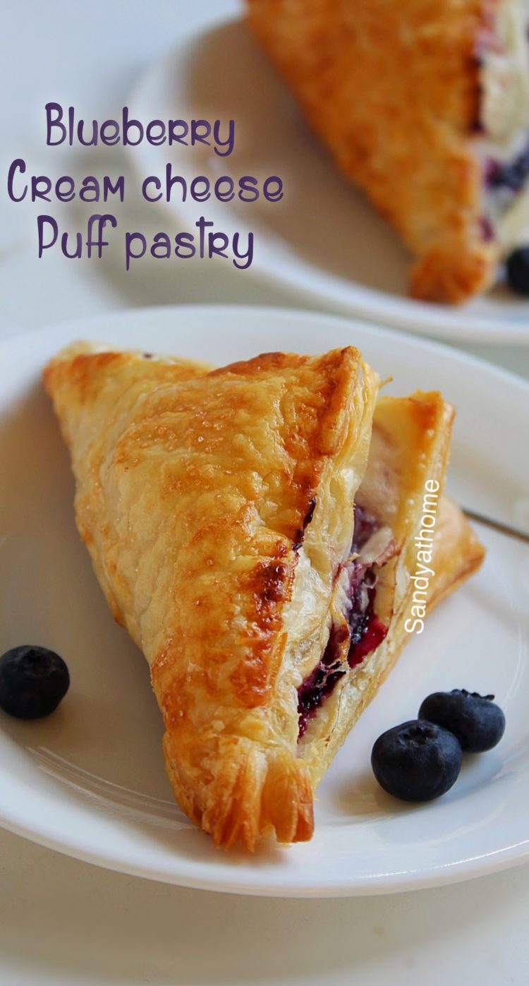 blueberry puff pastry Sandhya's recipes