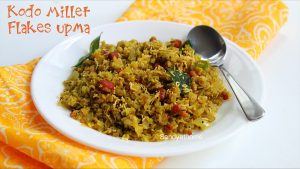 kodo millet flakes upma