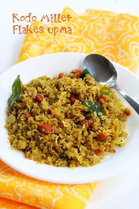 kodo millet flakes upma recipe