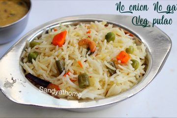 no onion no garlic vegetable pulao