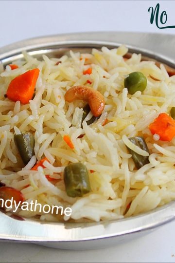 no onion no garlic vegetable pulao