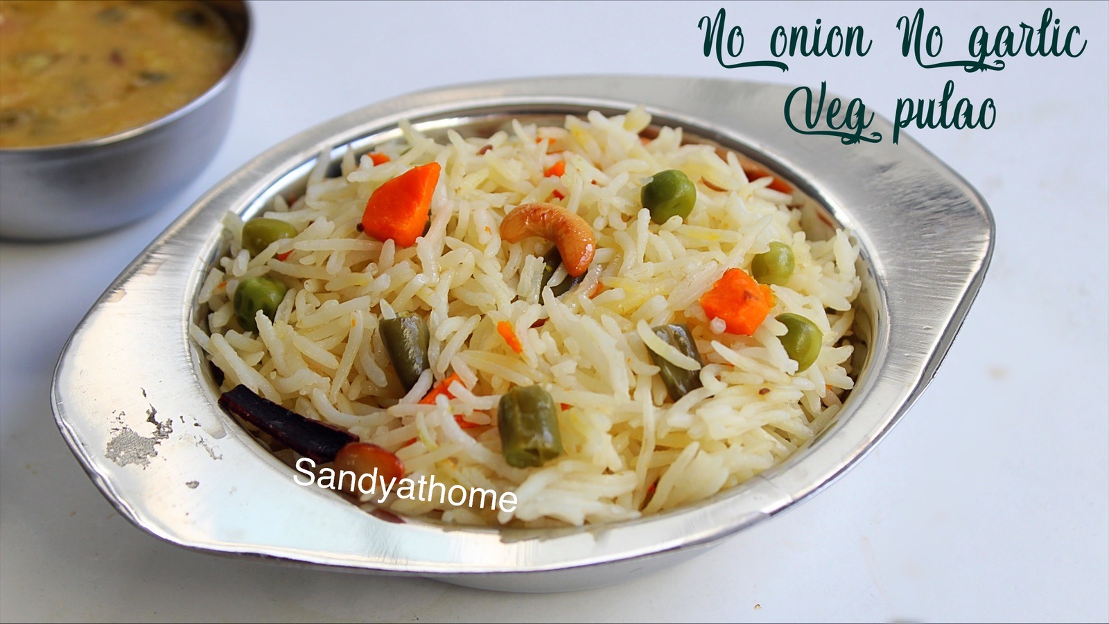 no onion no garlic vegetable pulao