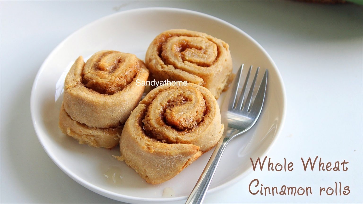 Eggless cinnamon rolls, How to make whole wheat cinnamon rolls