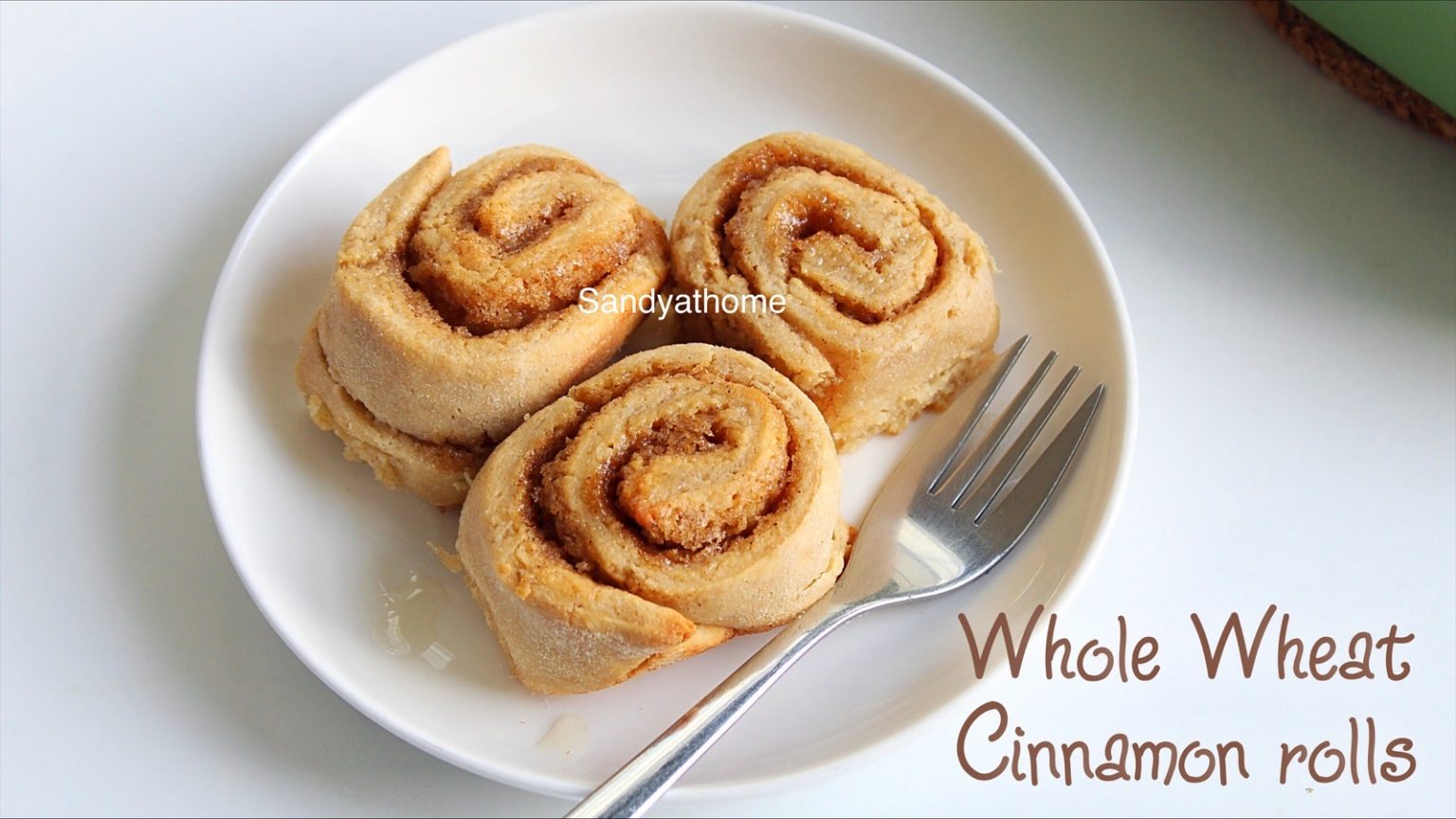 Eggless cinnamon rolls, How to make whole wheat cinnamon rolls