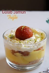 gulab jamun trifle/ Indian fusion dessert