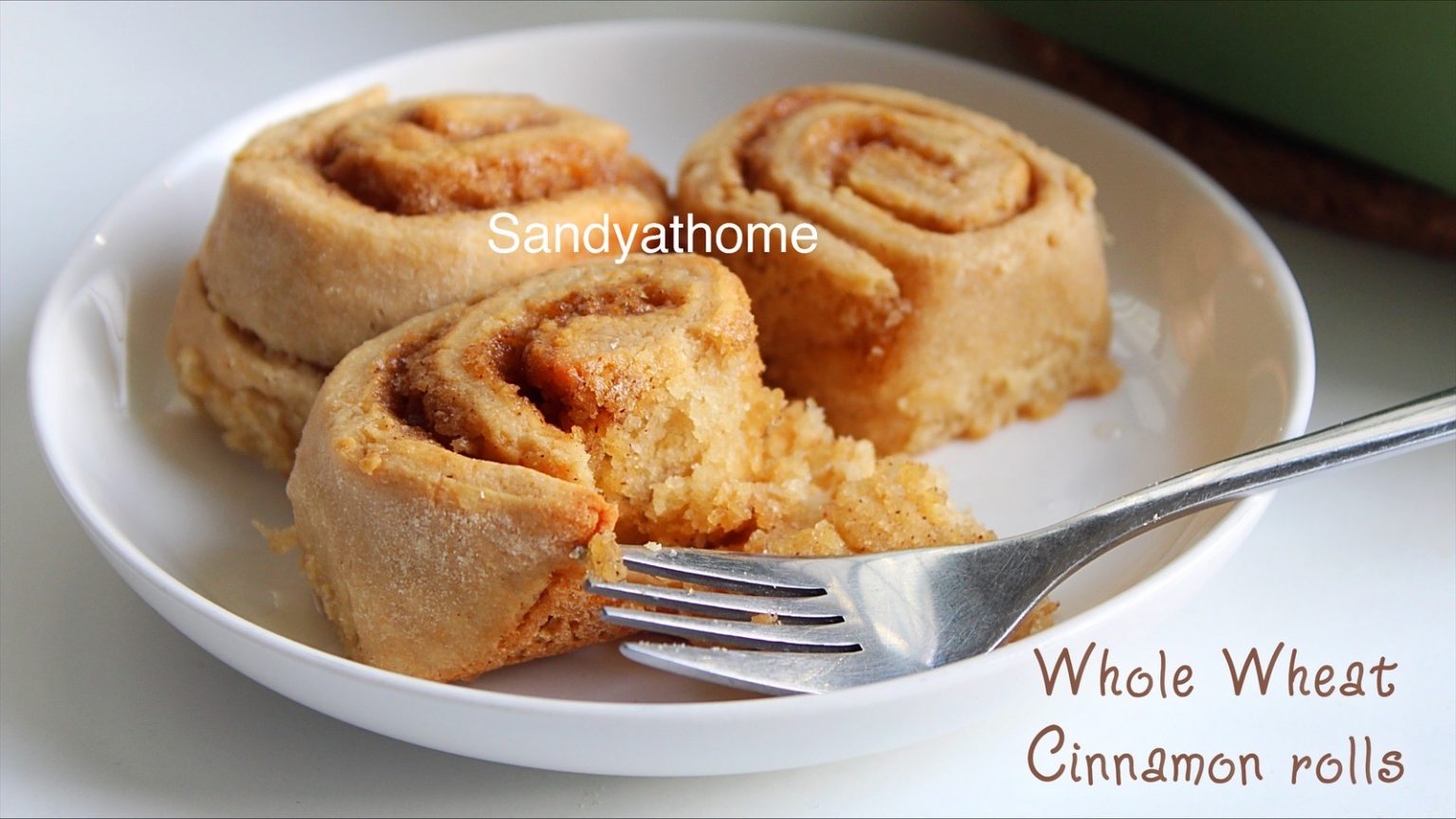 Eggless cinnamon rolls, How to make whole wheat cinnamon rolls