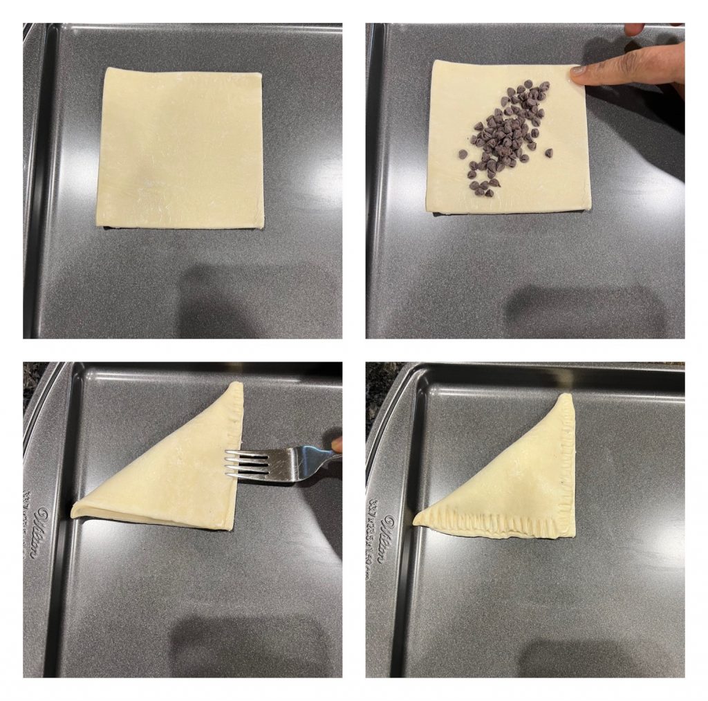 Chocolate puff pastry recipe, Chocolate puffs - Sandhya's recipes
