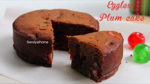 eggless plum cake