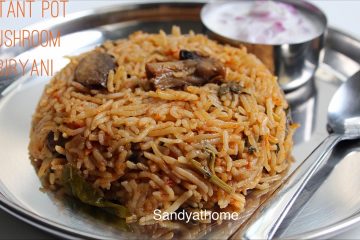 instant pot mushroom biryani