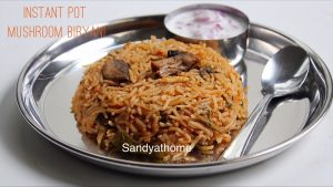 instant pot mushroom biryani