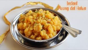 instant moong dal halwa