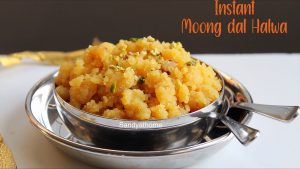 instant moong dal halwa