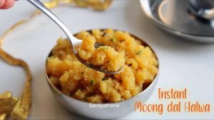 instant moong dal halwa
