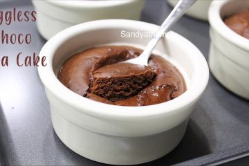 eggless chocolate lava cake