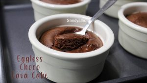 eggless chocolate lava cake