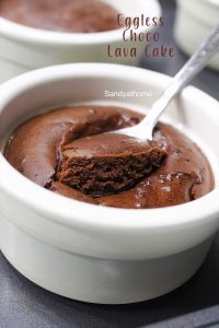 eggless chocolate lava cake