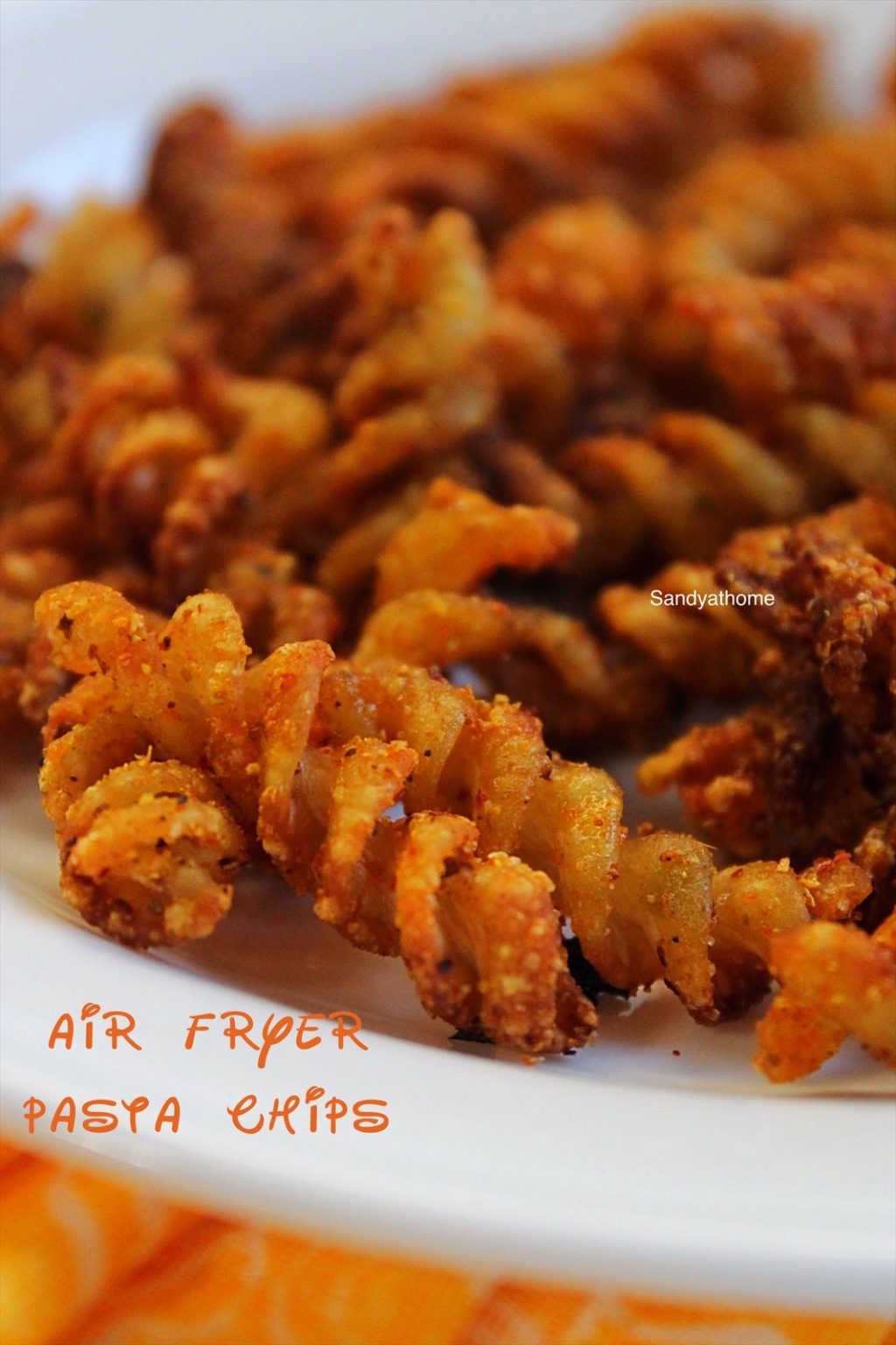Air fryer pasta chips recipe, Masala pasta chips Sandhya's recipes