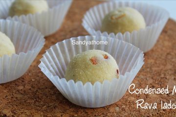 condensed milk rava ladoo