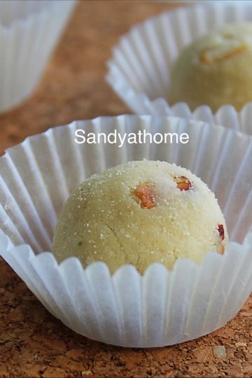 condensed milk rava ladoo
