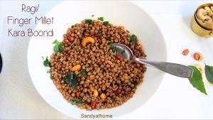 finger millet kara boondi recipe