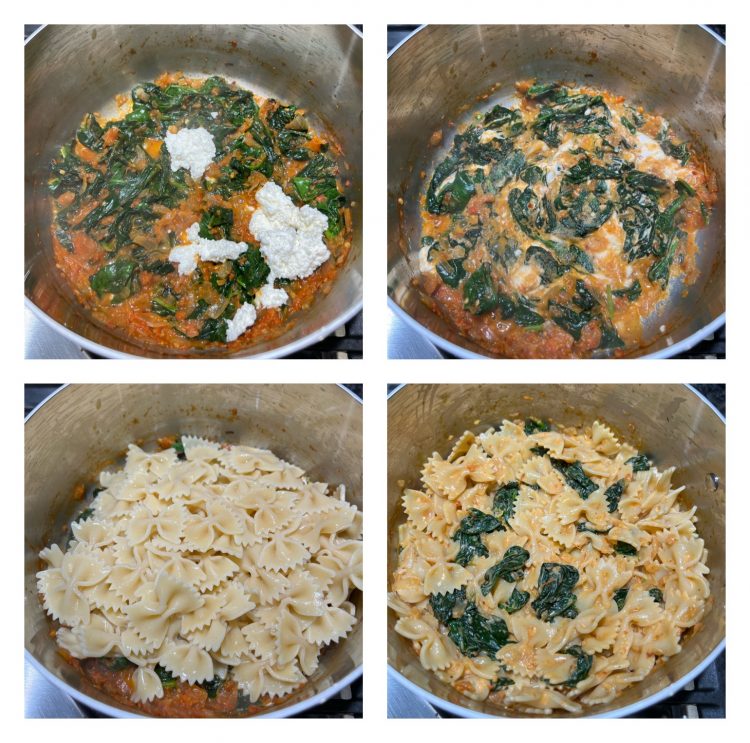 Creamy spinach pasta recipe, Spinach pasta Sandhya's recipes