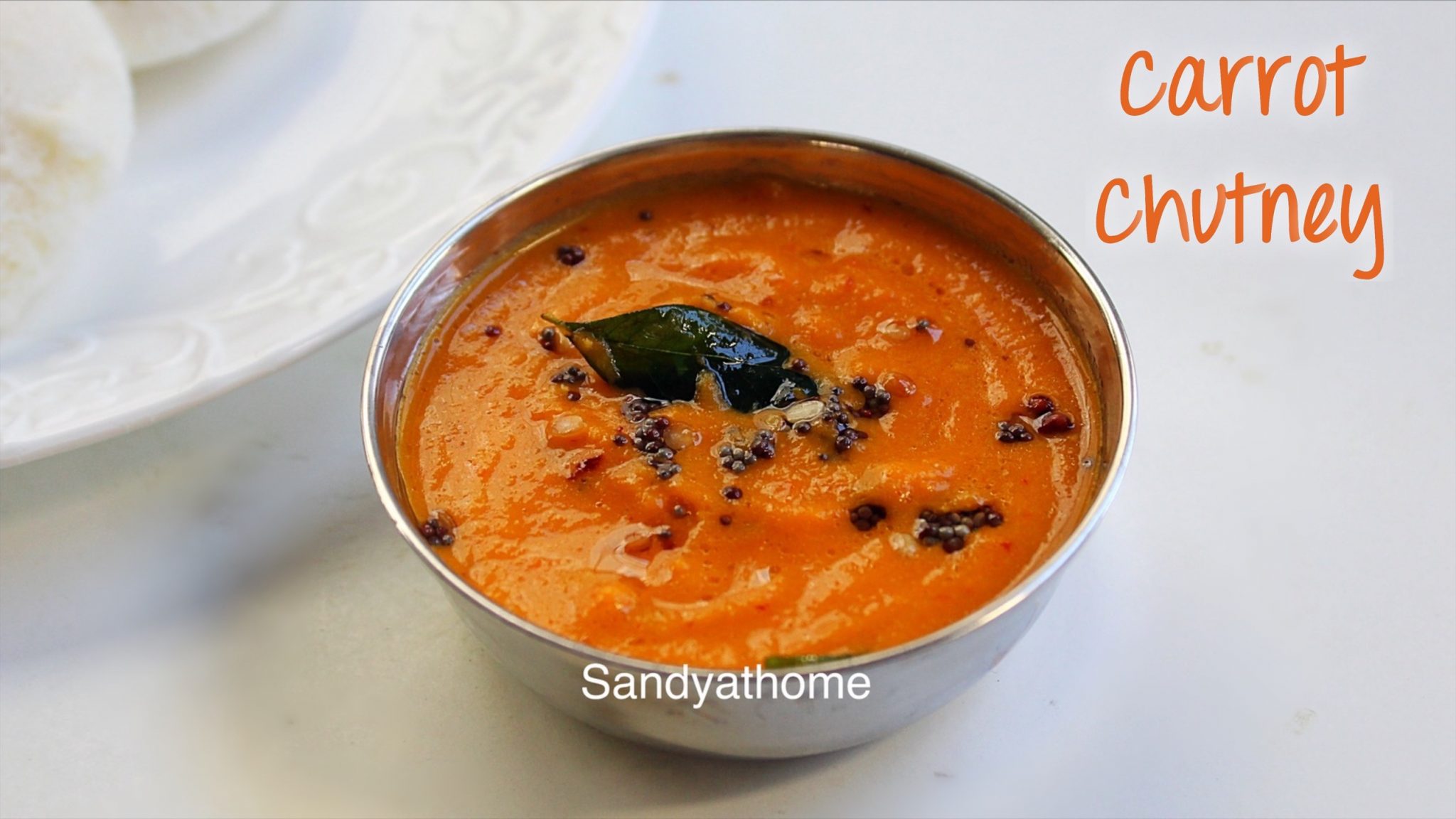 Carrot chutney recipe, Quick carrot chutney Sandhya's recipes