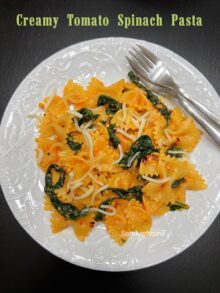 Creamy spinach pasta recipe, Spinach pasta
