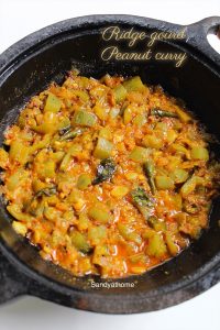 ridge gourd peanut curry