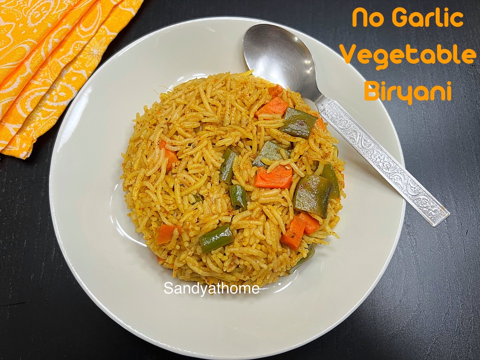 Instant pot no garlic veg biryani, No garlic biryani Sandhya's recipes