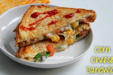 corn cheese sandwich